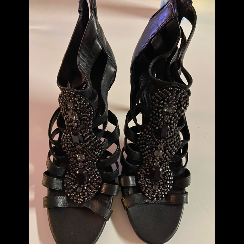 Black stiletto heels. Pre loved. Beautiful